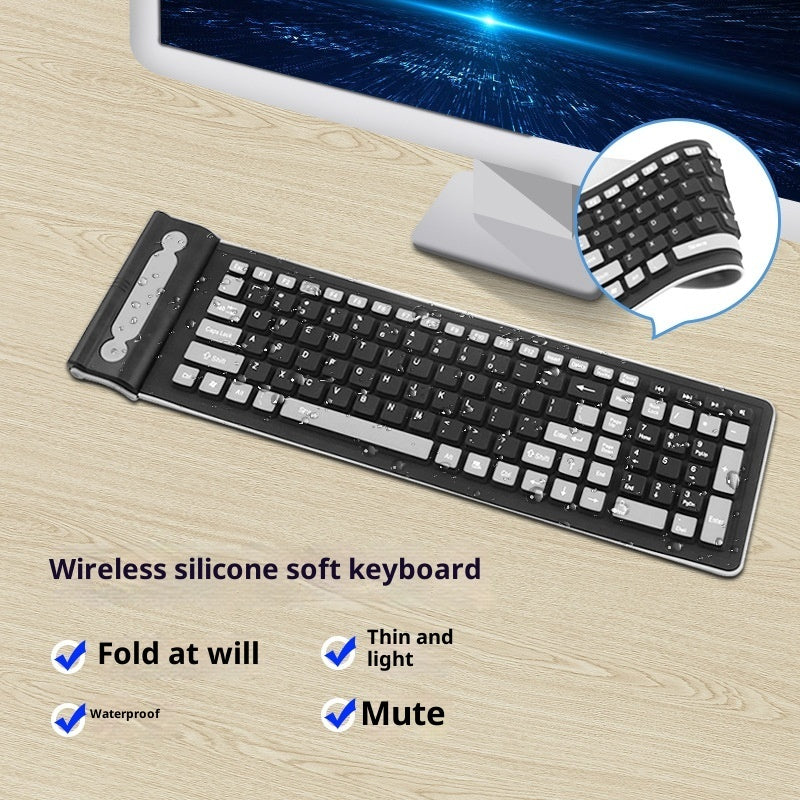 Wireless Folding Keyboard Waterproof