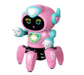 Smart Dancing Robot Electronic Six-claw Robot LED Music Childrens Toy