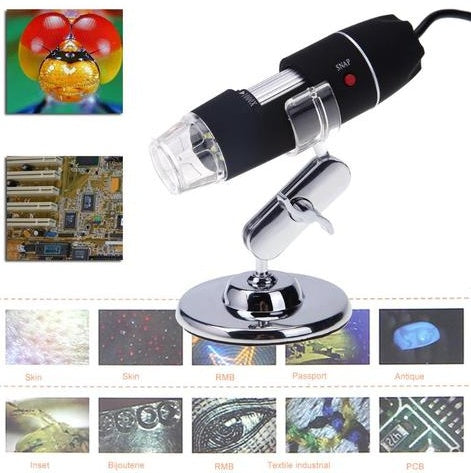PORTABLE USB DIGITAL ELECTRONIC MICROSCOPE 8 LED MAGNIFIER