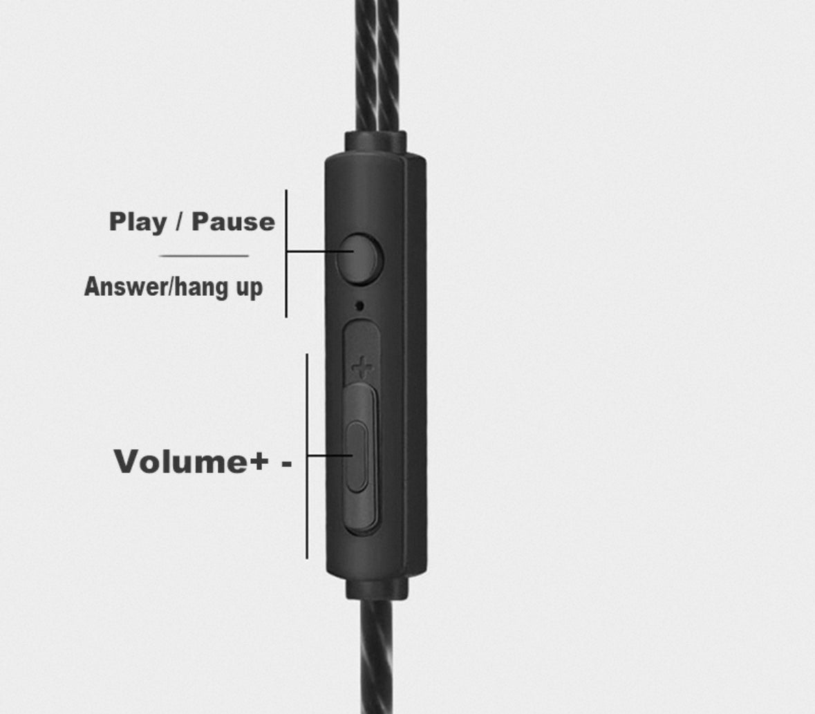 Long Cord In-Ear Bass Headphones