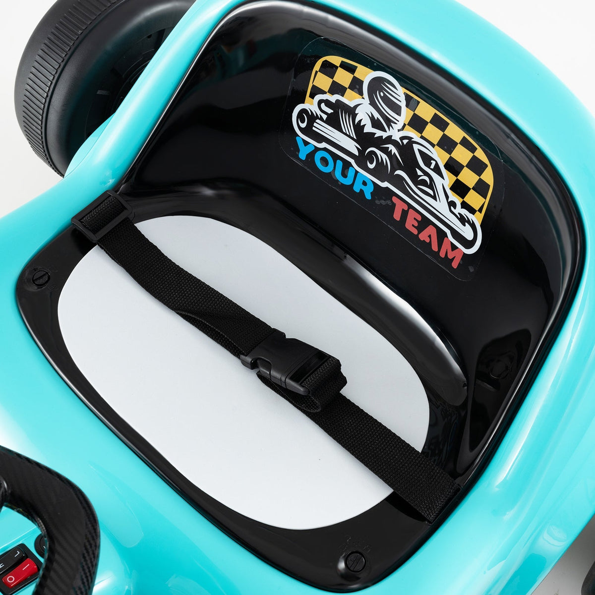 12V Electric Go Kart for Kids Race Toy with Remote Control and Music