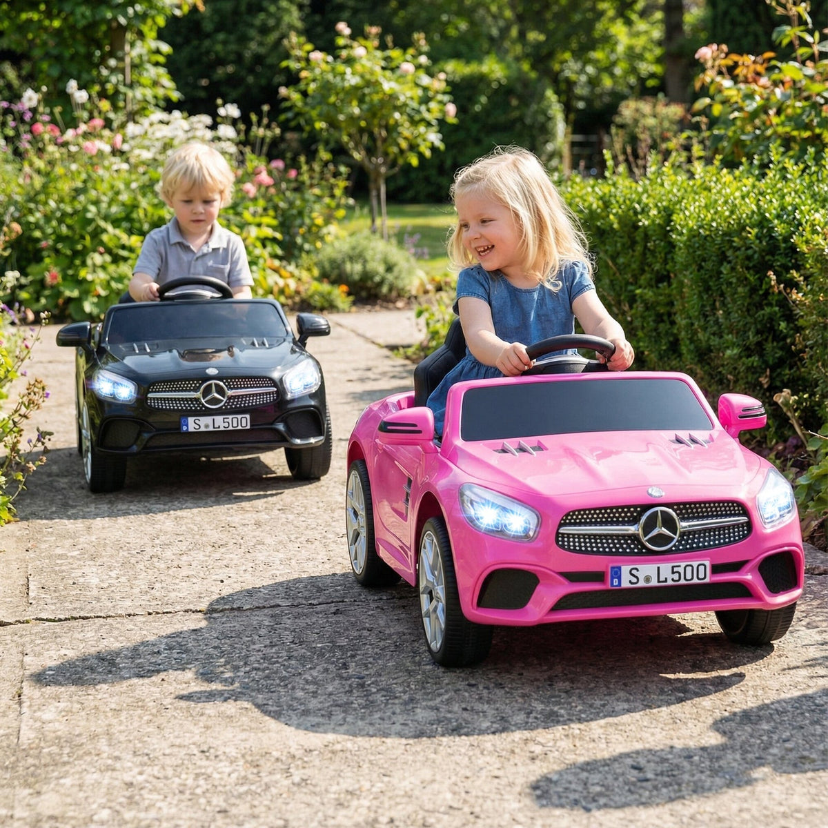 Licensed 12V Mercedes-Benz Kids Ride-On Car with Remote