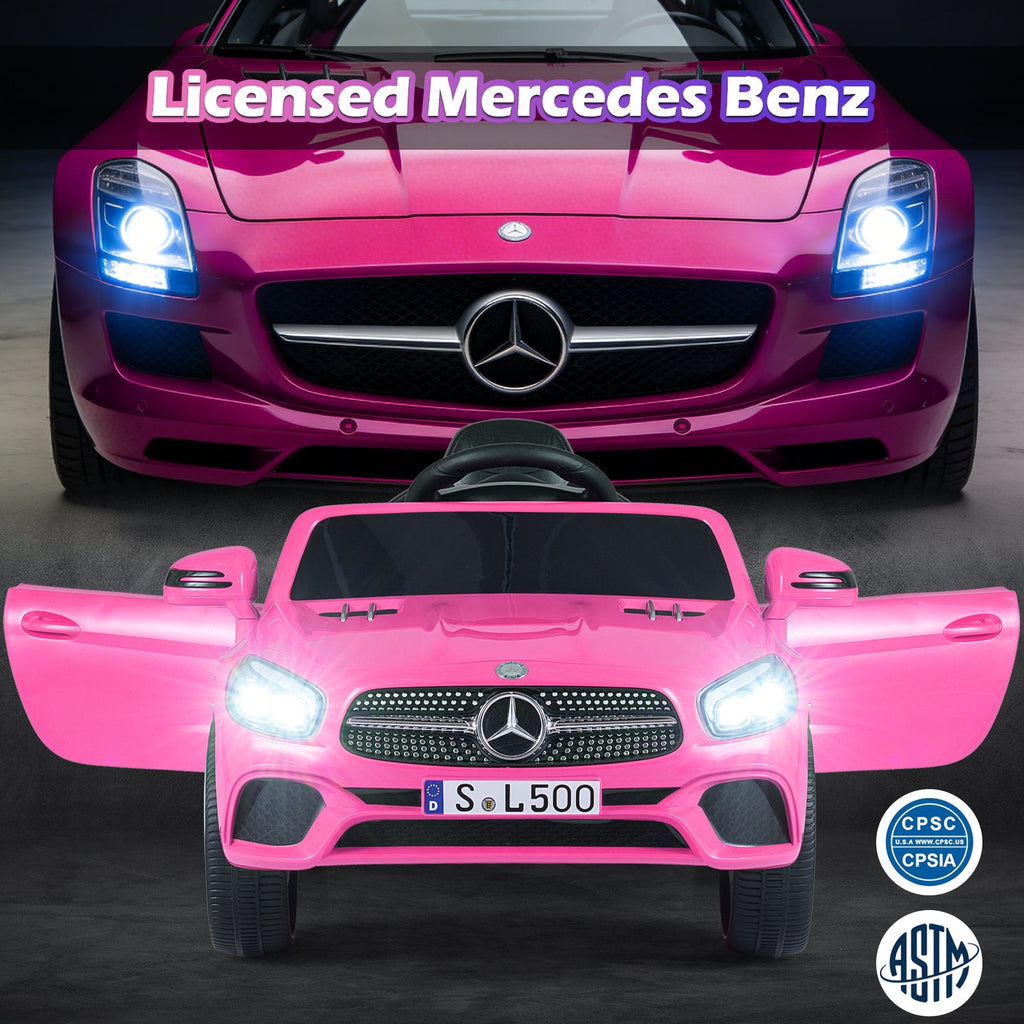 Licensed 12V Mercedes-Benz Kids Ride-On Car with Remote