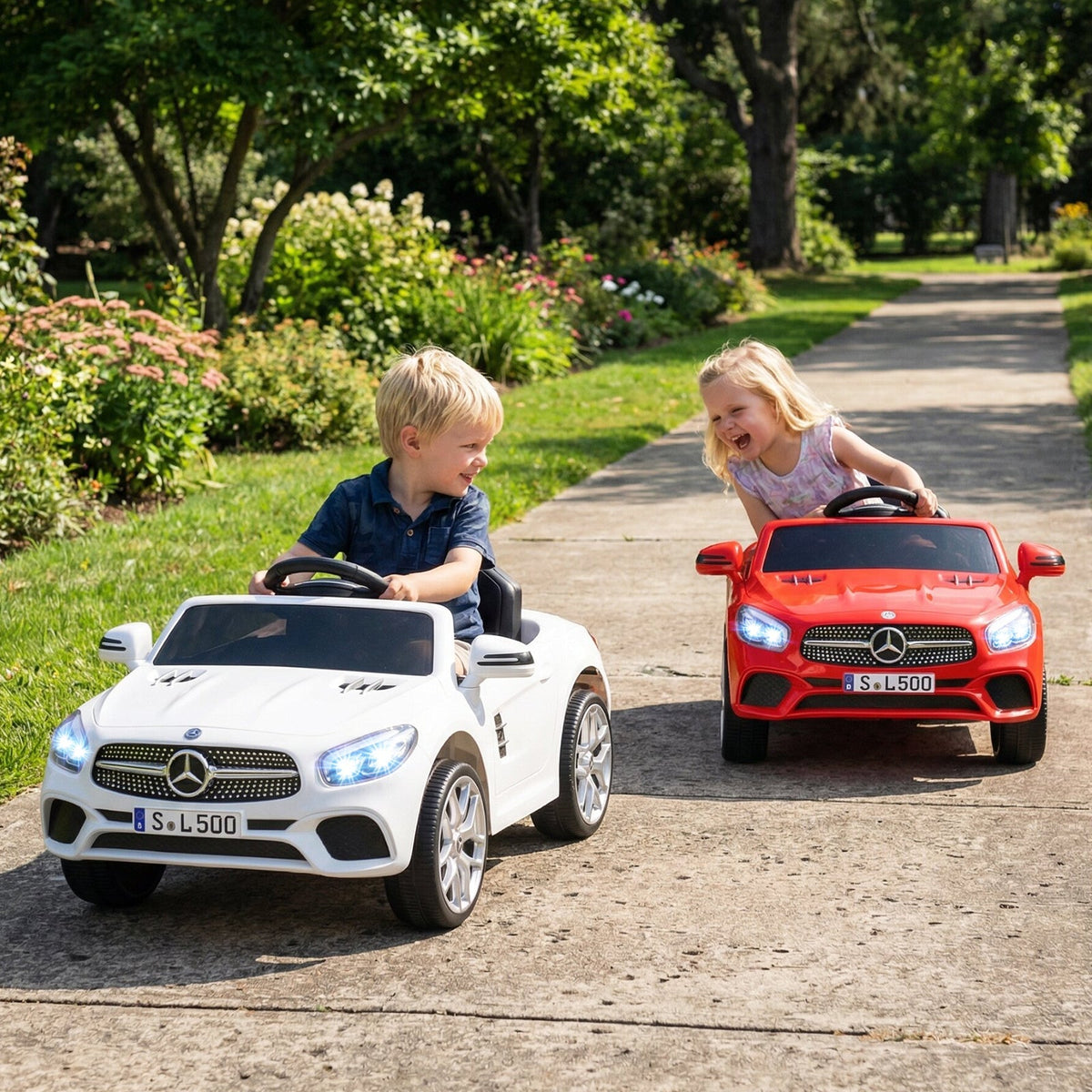 Licensed 12V Mercedes-Benz Kids Ride-On Car with Remote