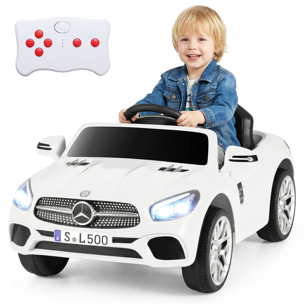 Licensed 12V Mercedes-Benz Kids Ride-On Car with Remote