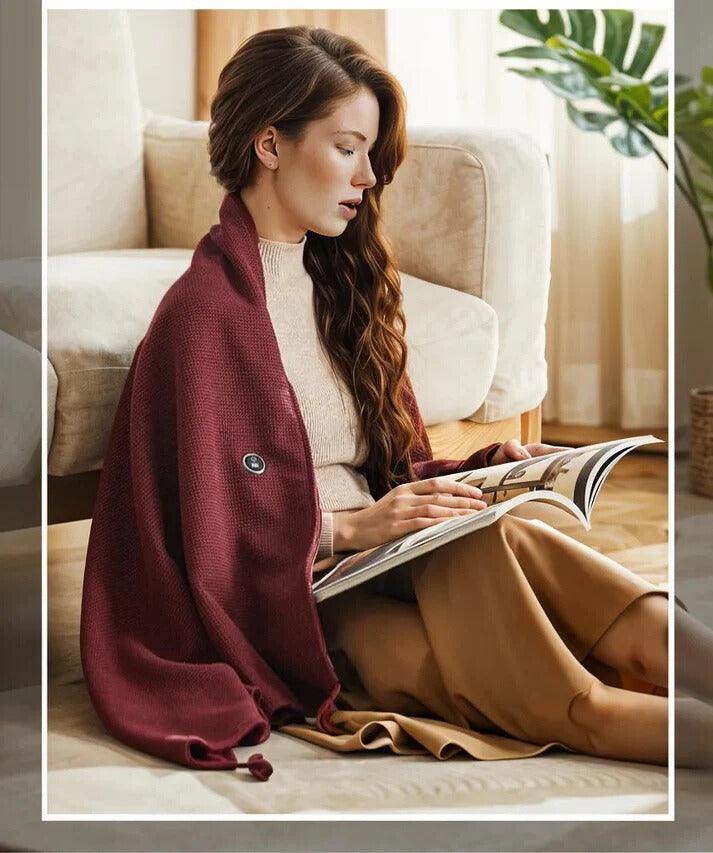 CozyGlow USB Electric Heated Poncho Wrap