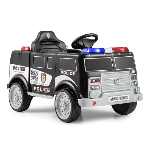 12V Battery Powered Electric Police Car 3 Speeds Megaphone