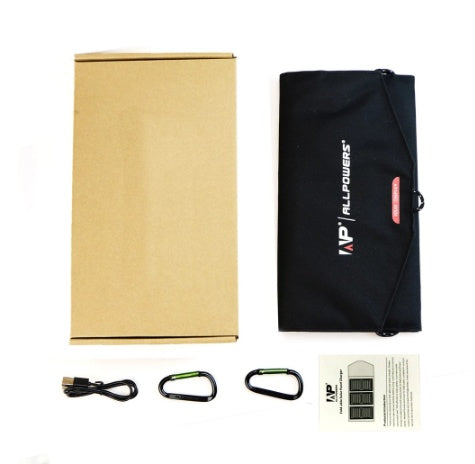 21W Solar Charger Panel for iPhone Samsung Smartphone Hiking Camping