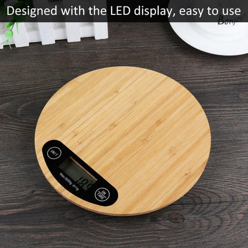 Bamboo Electronic Kitchen Baking Scale
