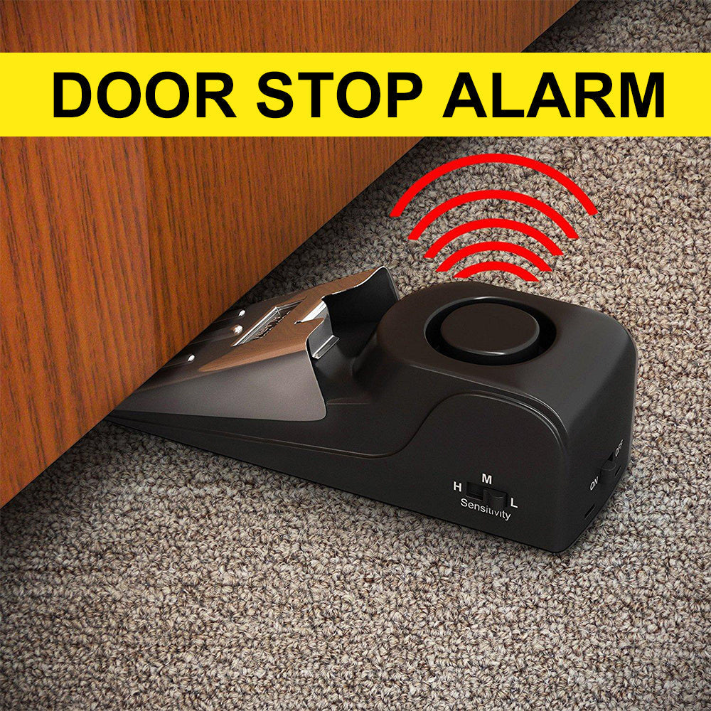 Electronic Wedge Door Stop Burglar Alarm — Hotel & Travel Security