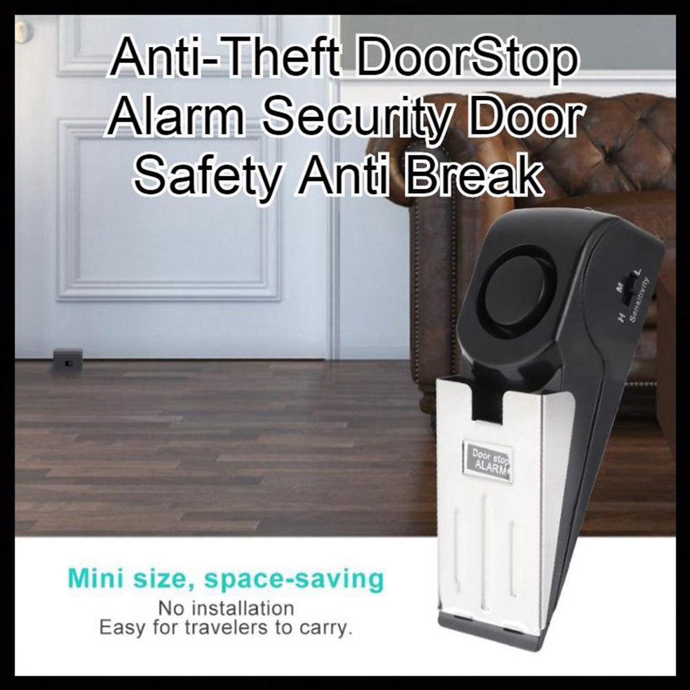 Electronic Wedge Door Stop Burglar Alarm — Hotel & Travel Security