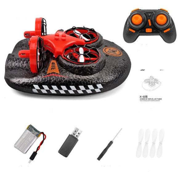 Remote Control Hovercraft 3 in 1 Multi-function Toy Boat Water Land & Air