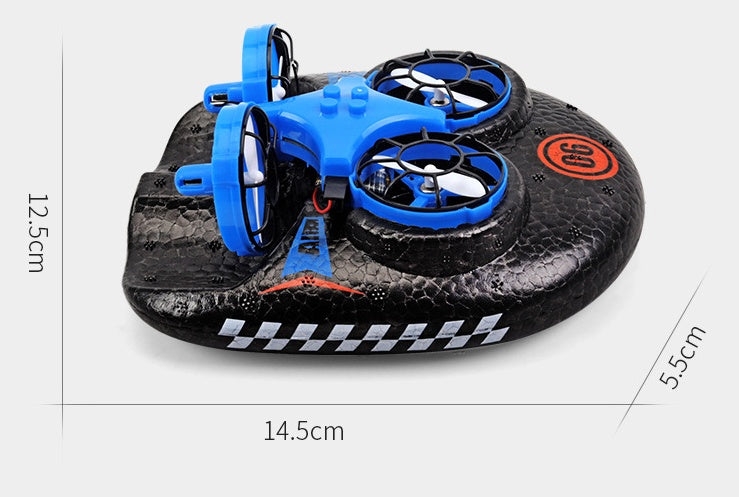 Remote Control Hovercraft 3 in 1 Multi-function Toy Boat Water Land & Air