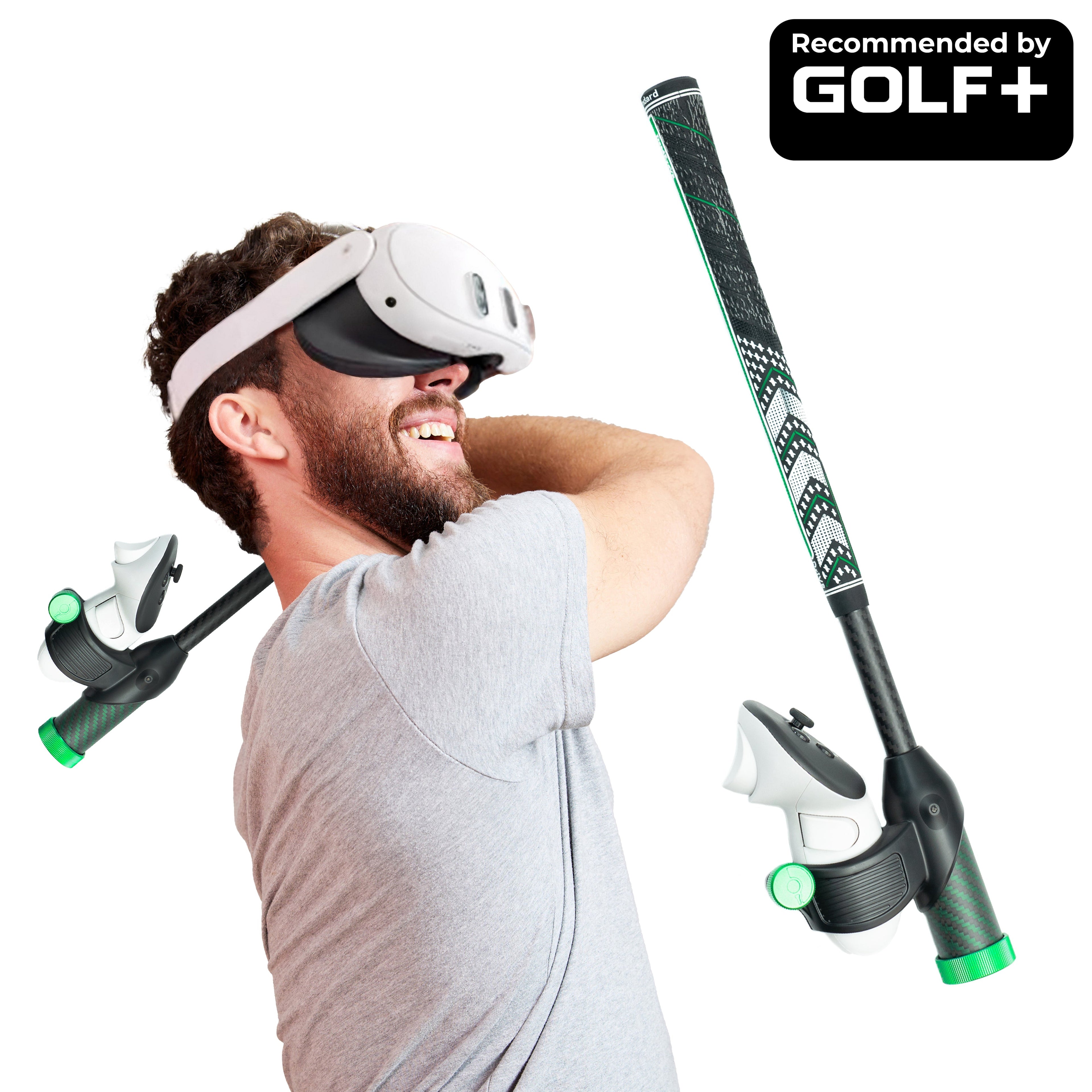 Realistic Weighted Virtual Reality Golf Club Swing Simulator Handle & Accessories