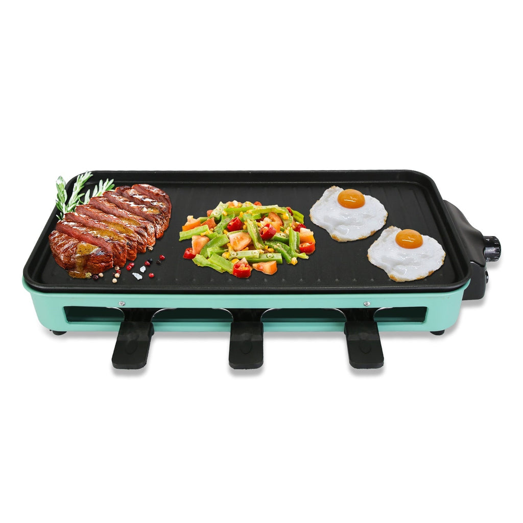 2 in 1 Electric Indoor BBQ Gill with 5 Temperature Controls 2000W