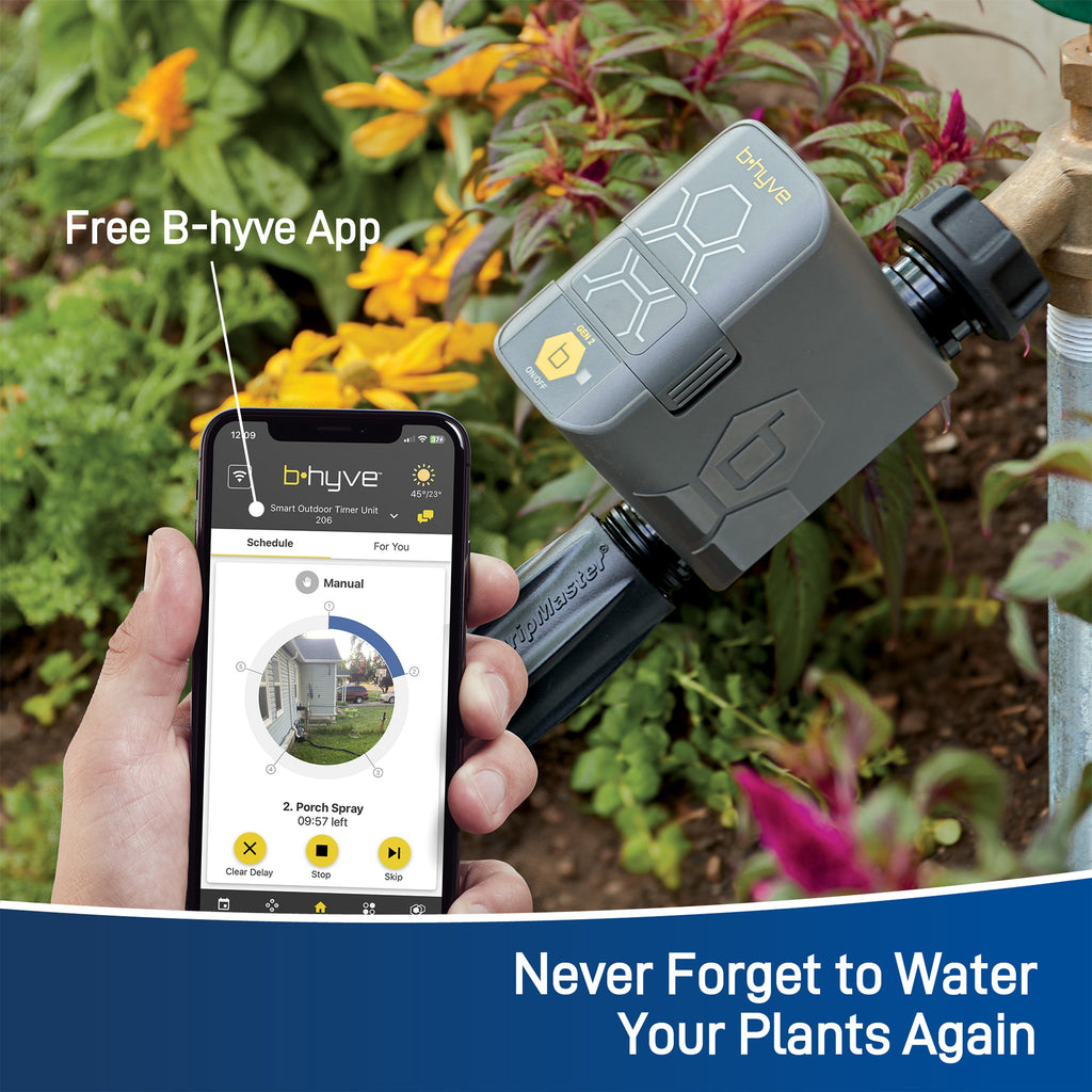B-hyve Bluetooth 1-Outlet Hose Faucet Timer 21205
