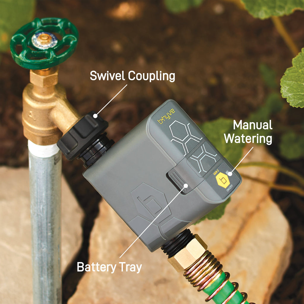 B-hyve Bluetooth 1-Outlet Hose Faucet Timer 21205