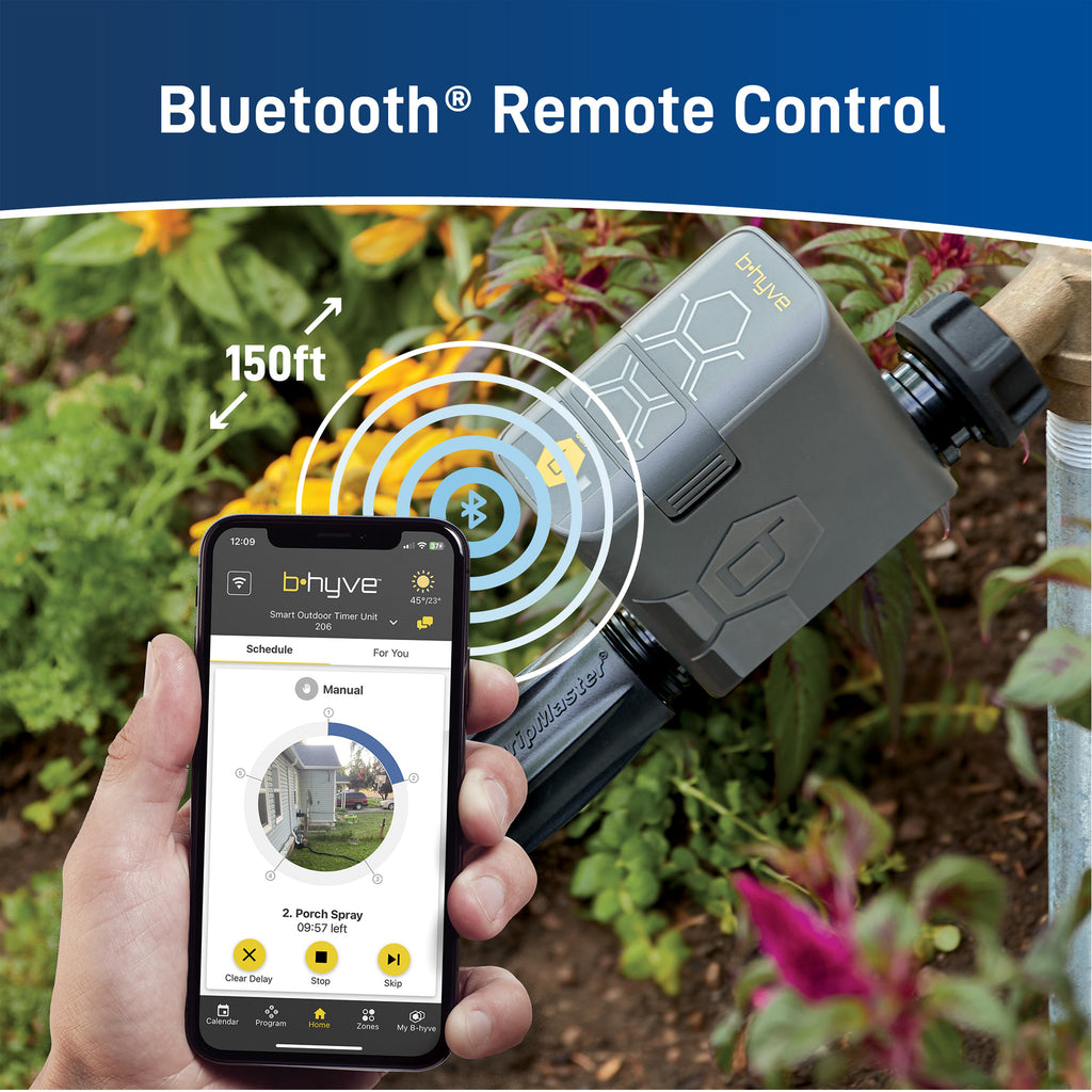 B-hyve Bluetooth 1-Outlet Hose Faucet Timer 21205