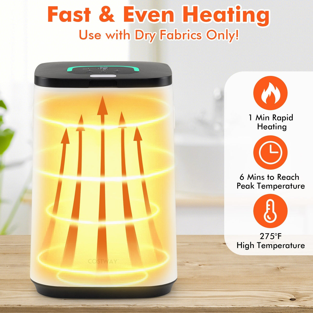 23L Large Hot Towel Heater with Rapid Heating and Adjustable Timer-White