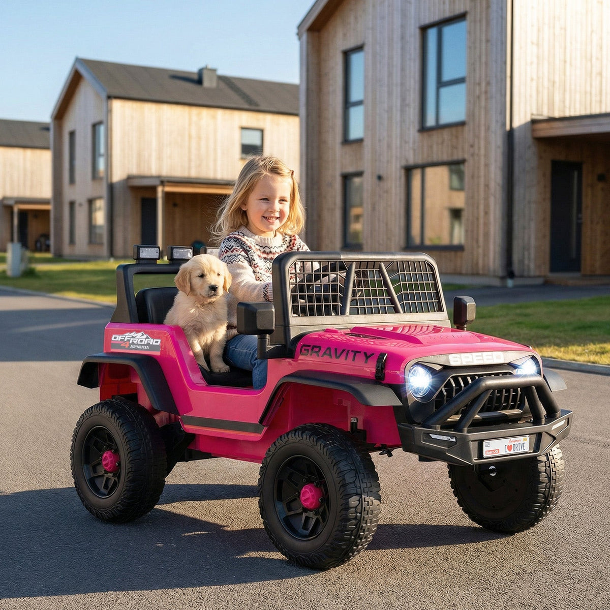 24V Ride On Car for Kids with Parent Remote Control and Music