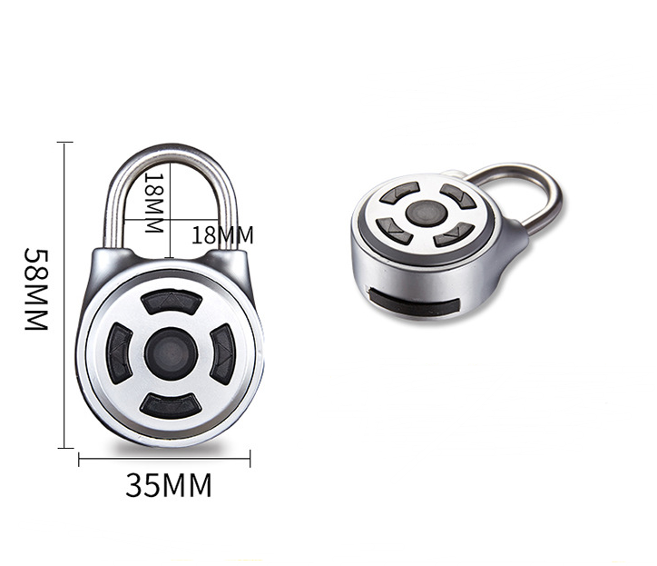 Smart Padlock with Fingerprint, Password & Bluetooth Control