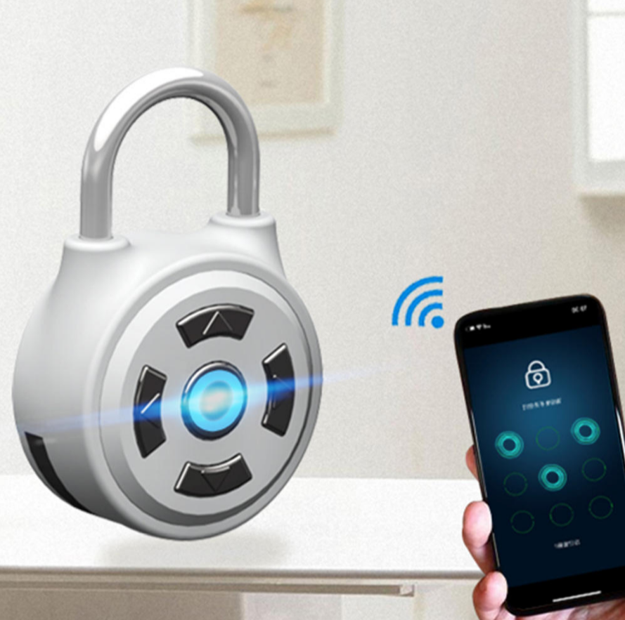 Smart Padlock with Fingerprint, Password & Bluetooth Control