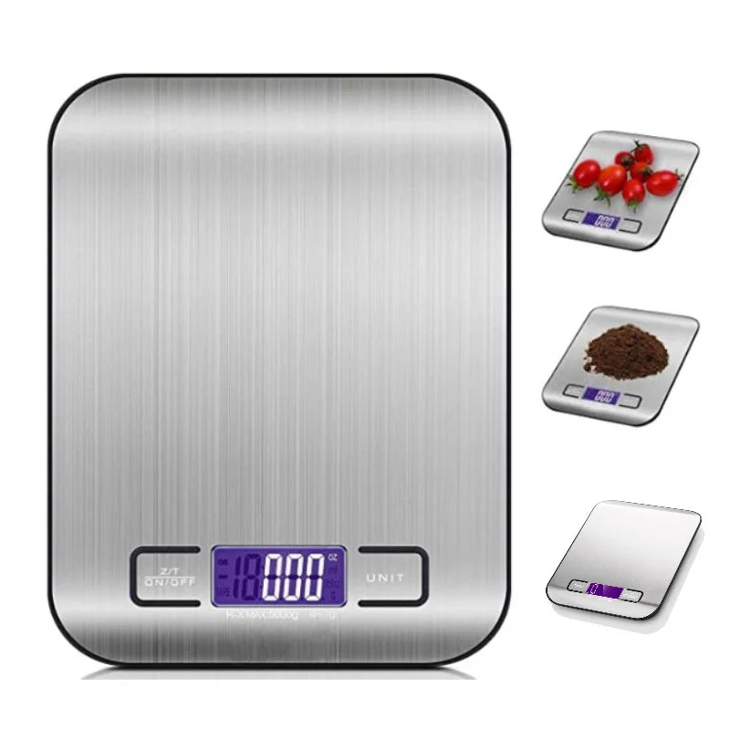 5/10KG Stainless Steel Portable Digital Kitchen Food Scale
