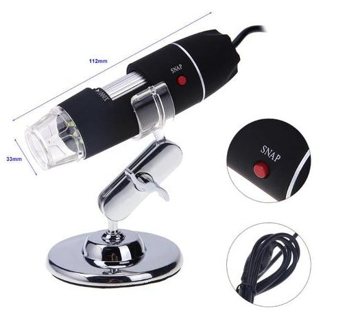 PORTABLE USB DIGITAL ELECTRONIC MICROSCOPE 8 LED MAGNIFIER