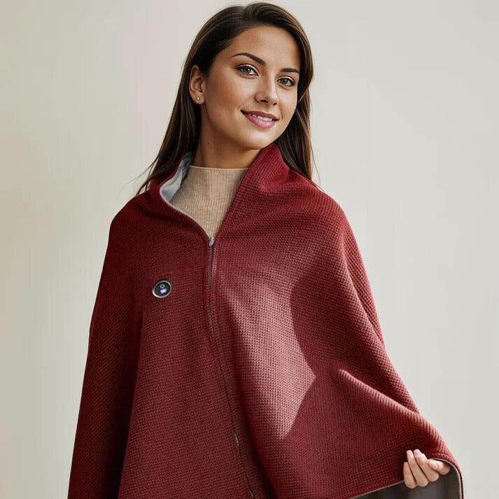 CozyGlow USB Electric Heated Poncho Wrap