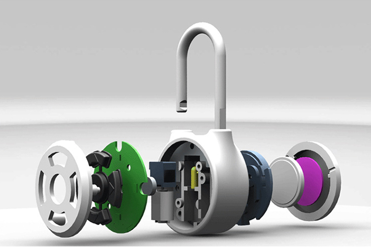 Smart Padlock with Fingerprint, Password & Bluetooth Control