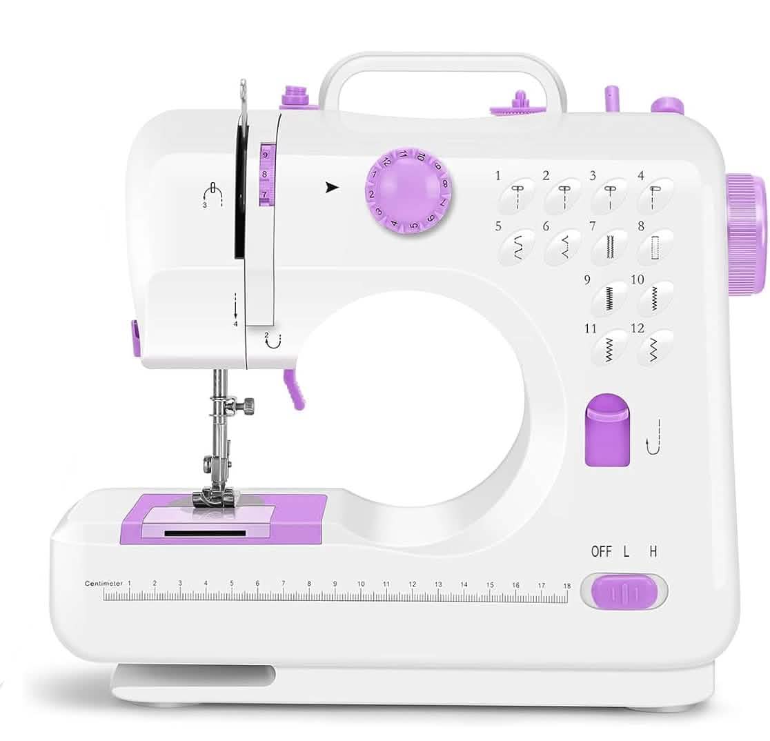 Pro Portable Electric Sewing Machine – 12 Stitches, Adjustable Speed