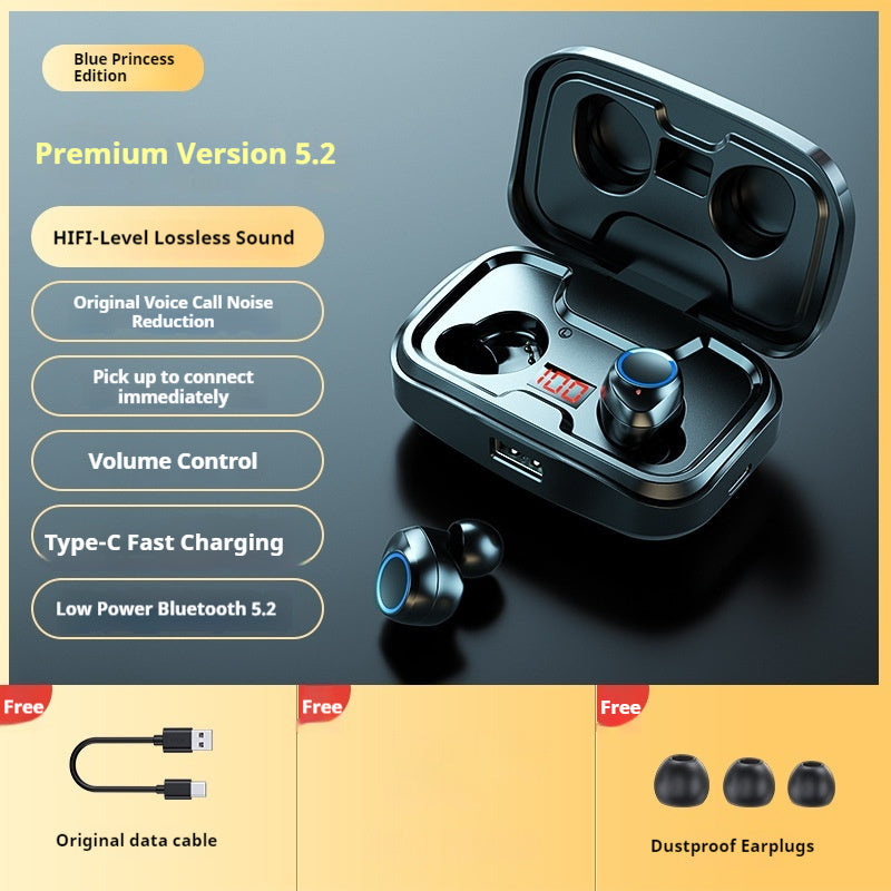 Earbuds Wireless Finger Touch Headset Stereo Noise Cancelling