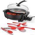 Electric Hot Pot with Divider 1100W 5-Temp Control