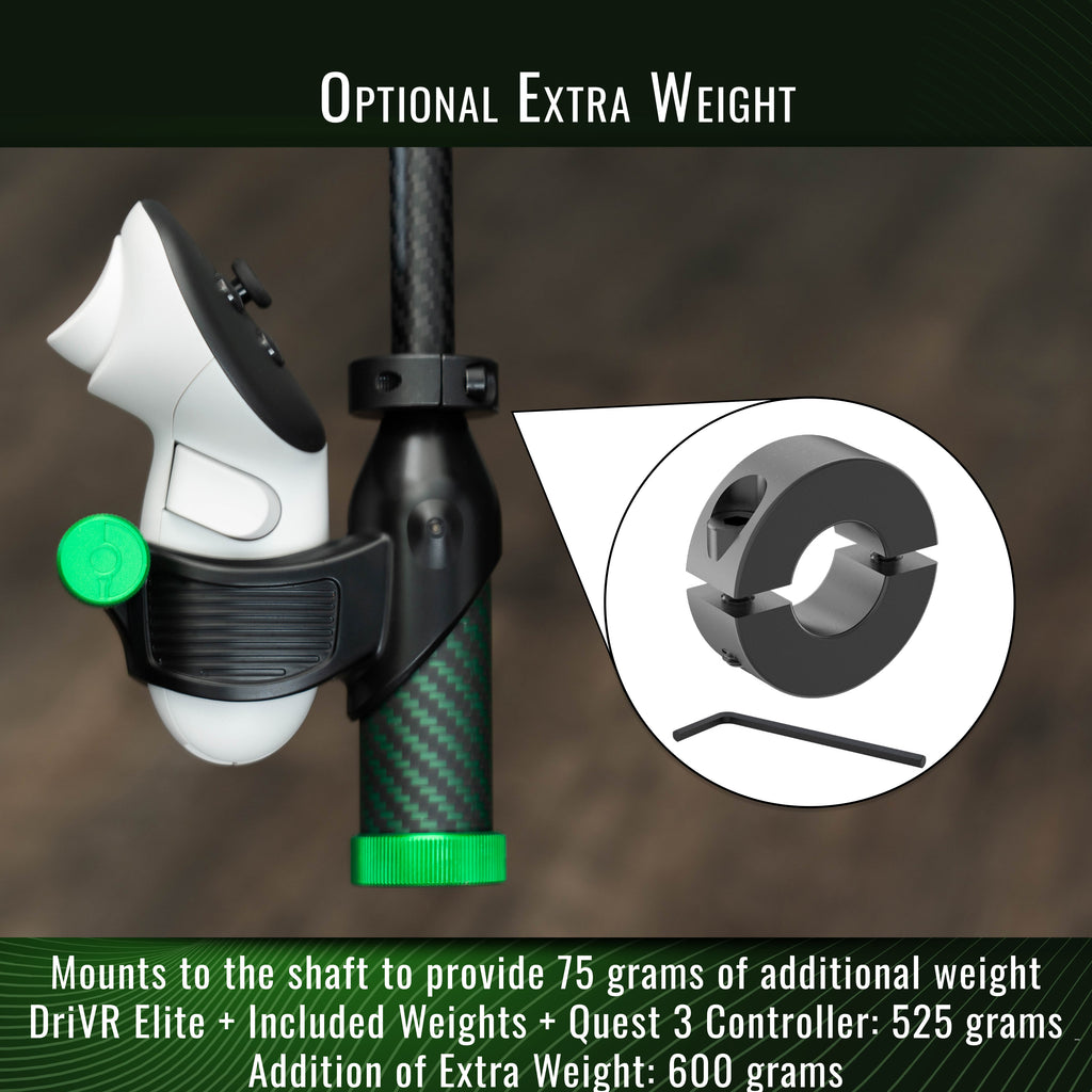 Realistic Weighted Virtual Reality Golf Club Swing Simulator Handle & Accessories