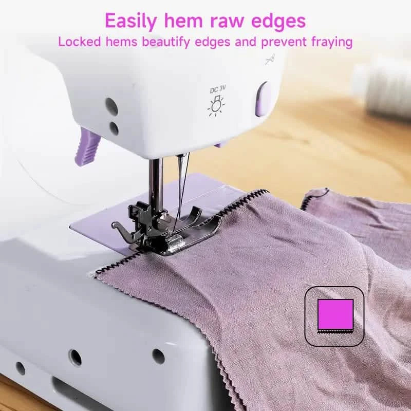 Pro Portable Electric Sewing Machine – 12 Stitches, Adjustable Speed