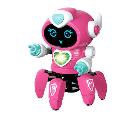 Smart Dancing Robot Electronic Six-claw Robot LED Music Childrens Toy