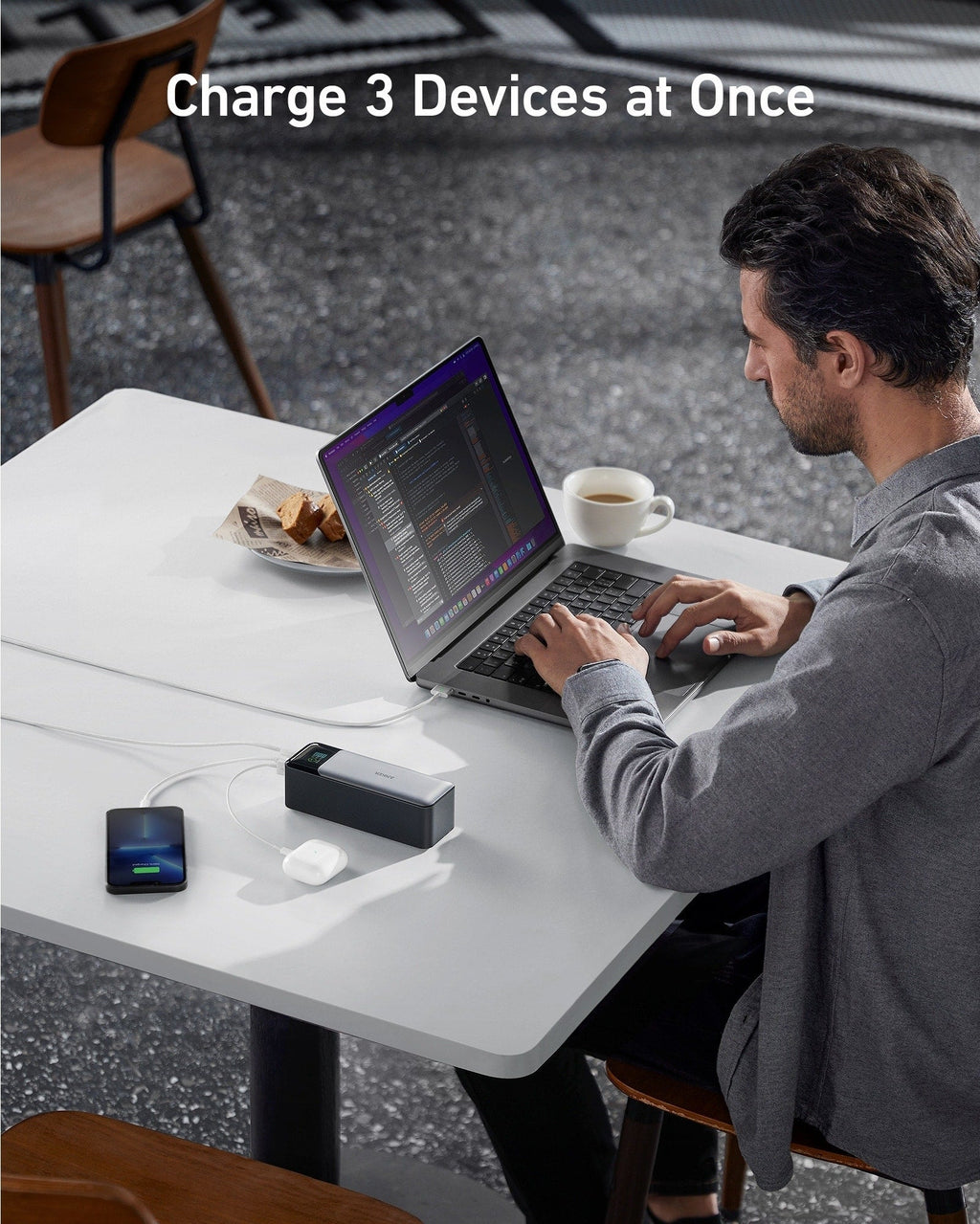 140W Power Bank 3 Devices at Once Digital Display