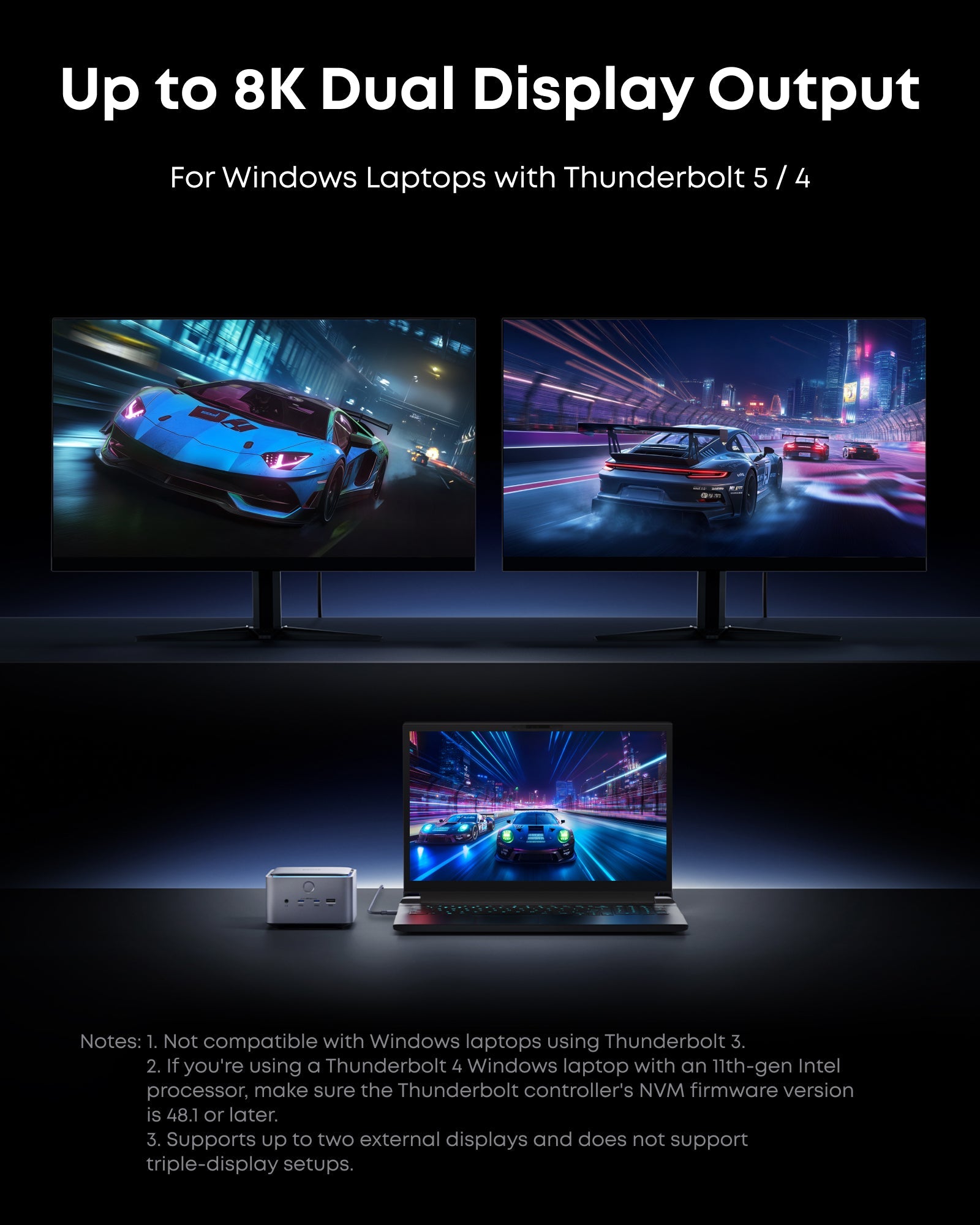 Anker - Prime TB5 Docking Station, 14-in-1, 8K, Thunderbolt 5