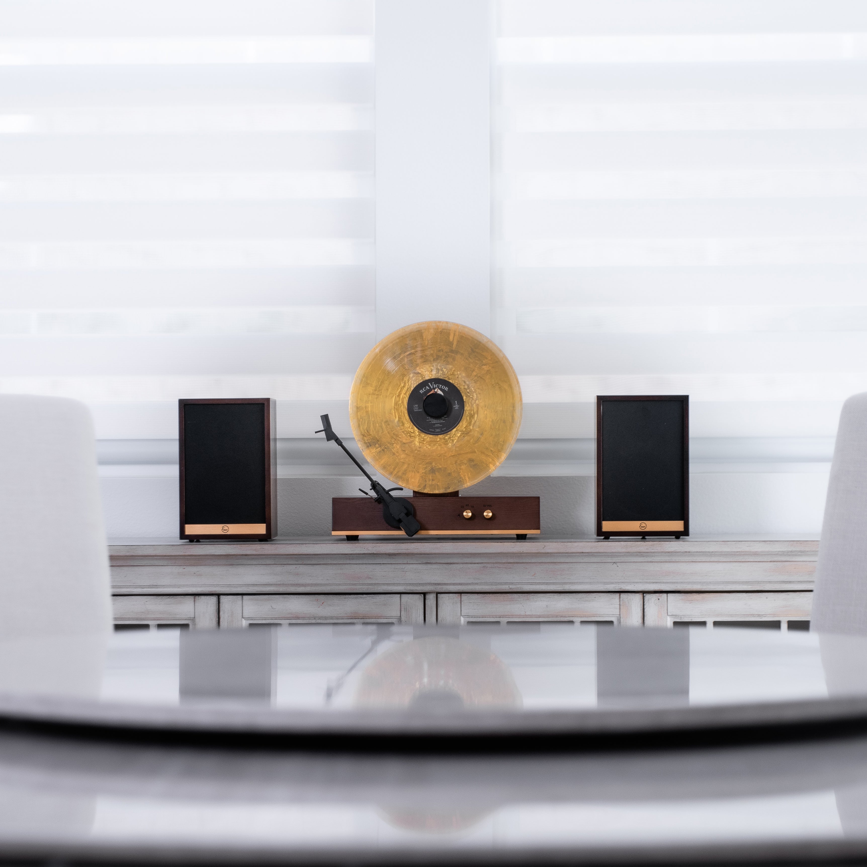 Vertical Vinyl Record Player
