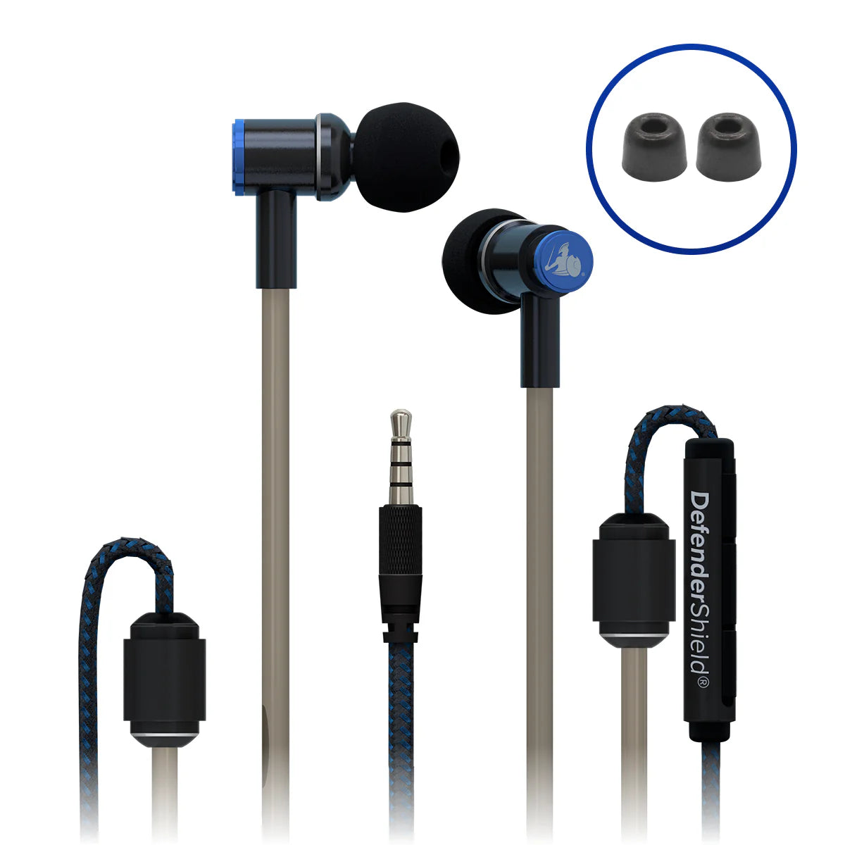 DefenderShield® EMF Radiation-Free Earbuds Air Tube Stereo Headphones