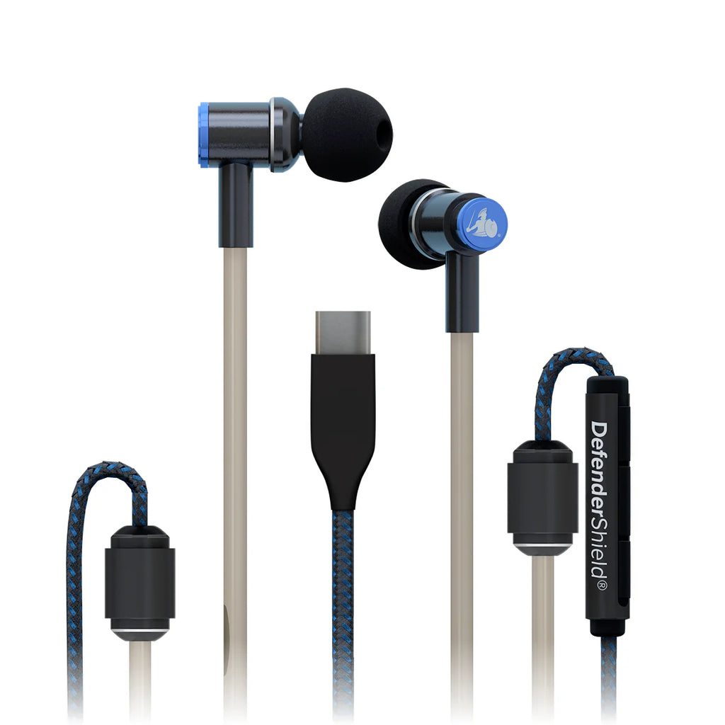 DefenderShield® EMF Radiation-Free Earbuds Air Tube Stereo Headphones