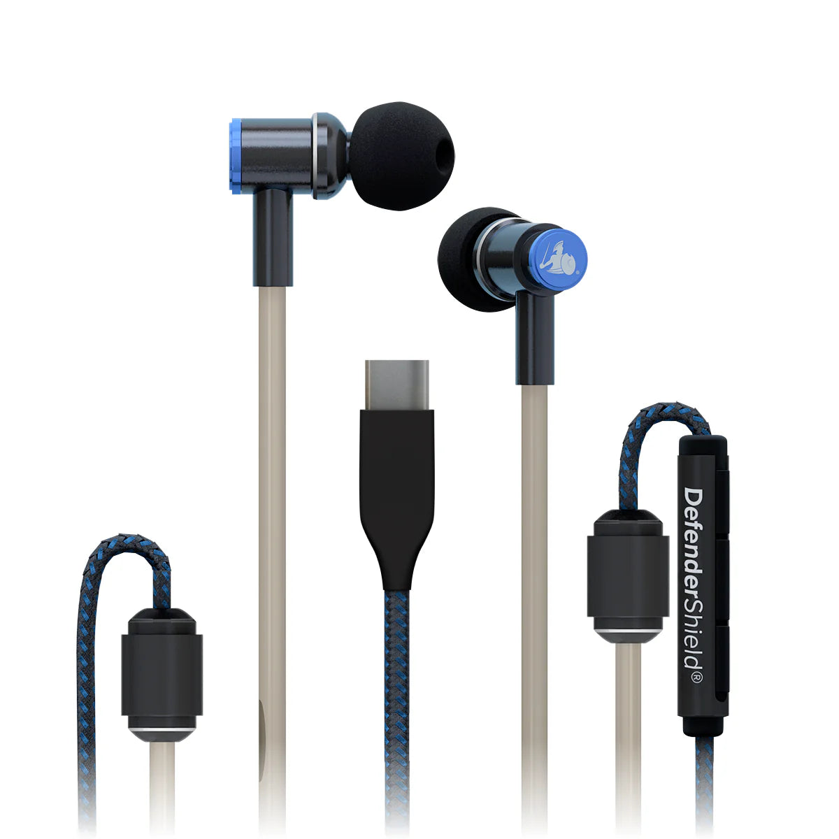 DefenderShield® EMF Radiation-Free Earbuds Air Tube Stereo Headphones