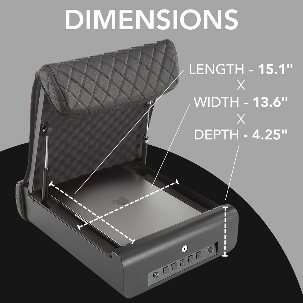 Portable Safe Opens w Fingerprint or Key