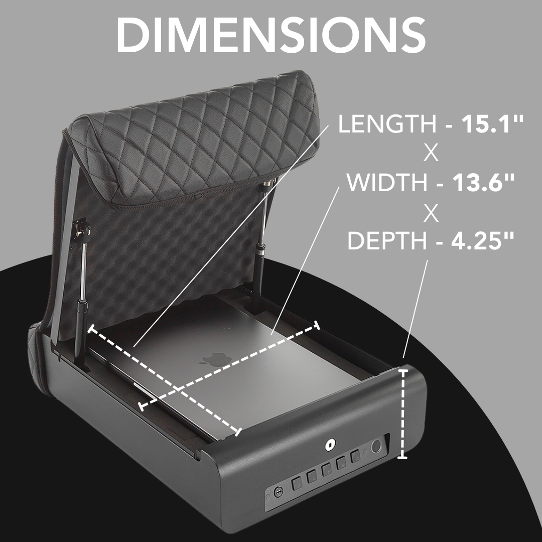 Portable Safe Opens w Fingerprint or Key