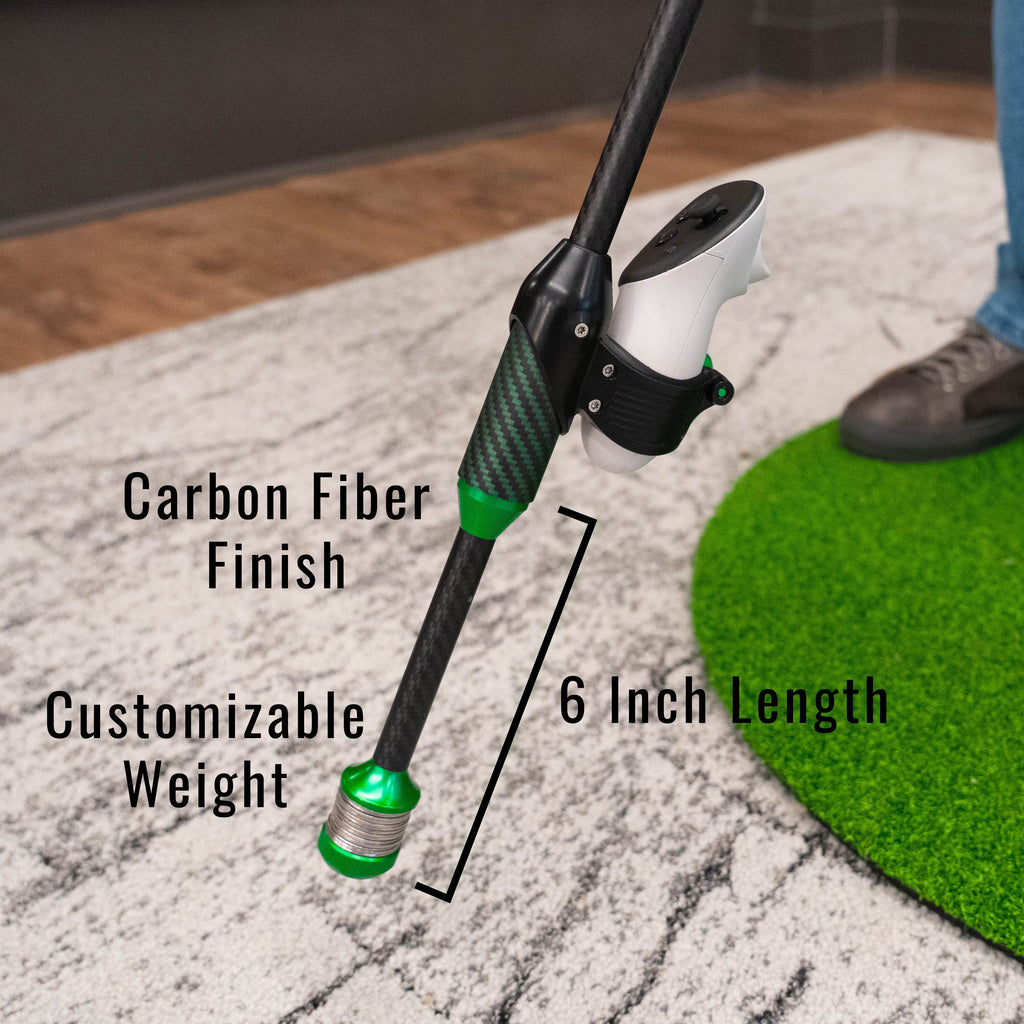 Realistic Weighted Virtual Reality Golf Club Swing Simulator Handle & Accessories