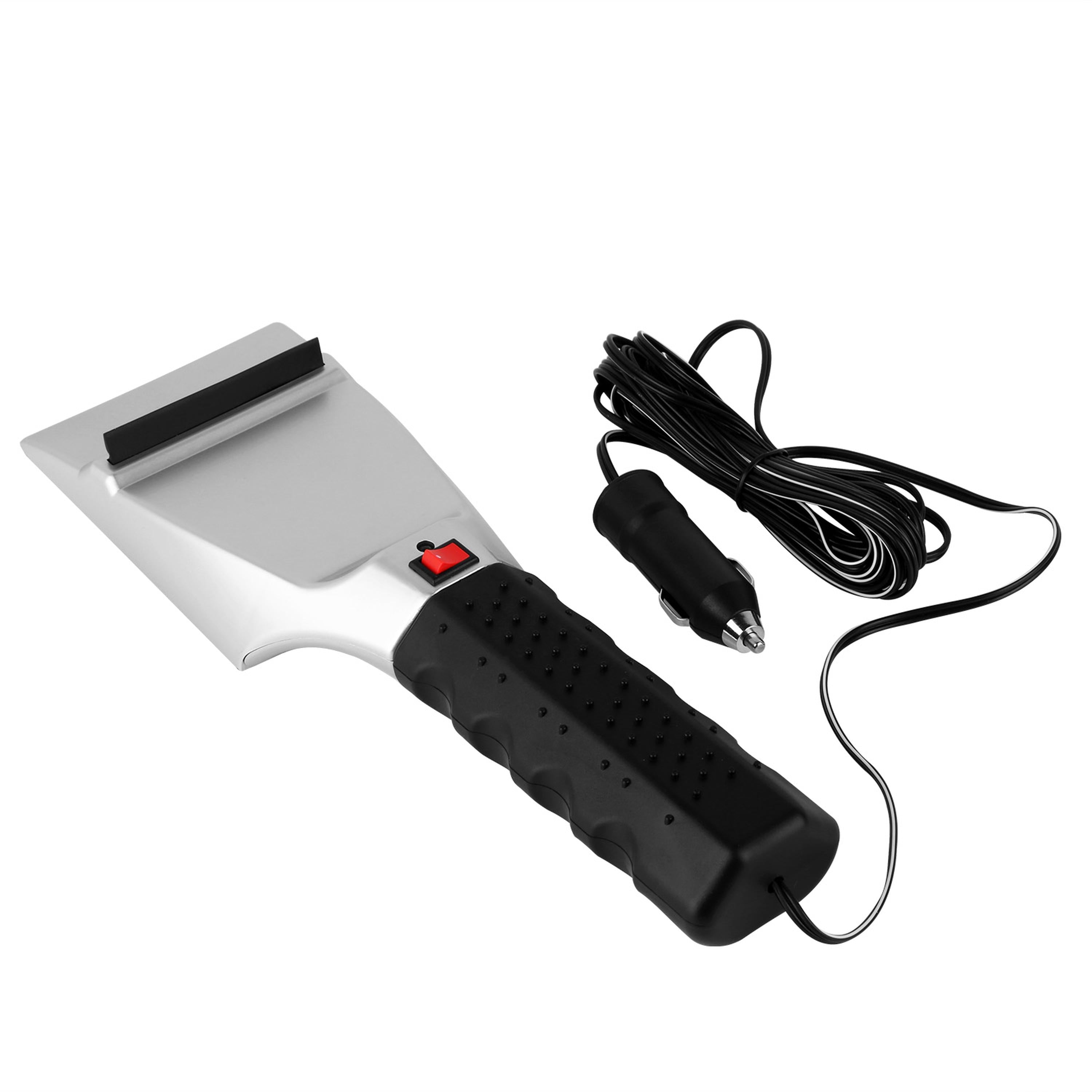 Electric Heated Car Window Ice Scraper Remover w/Squeegee