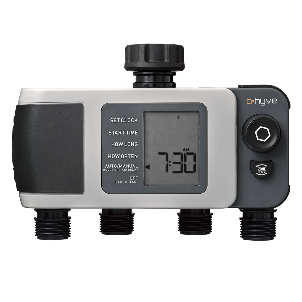 B-hyve XD Bluetooth 4-Outlet Hose Faucet Timer