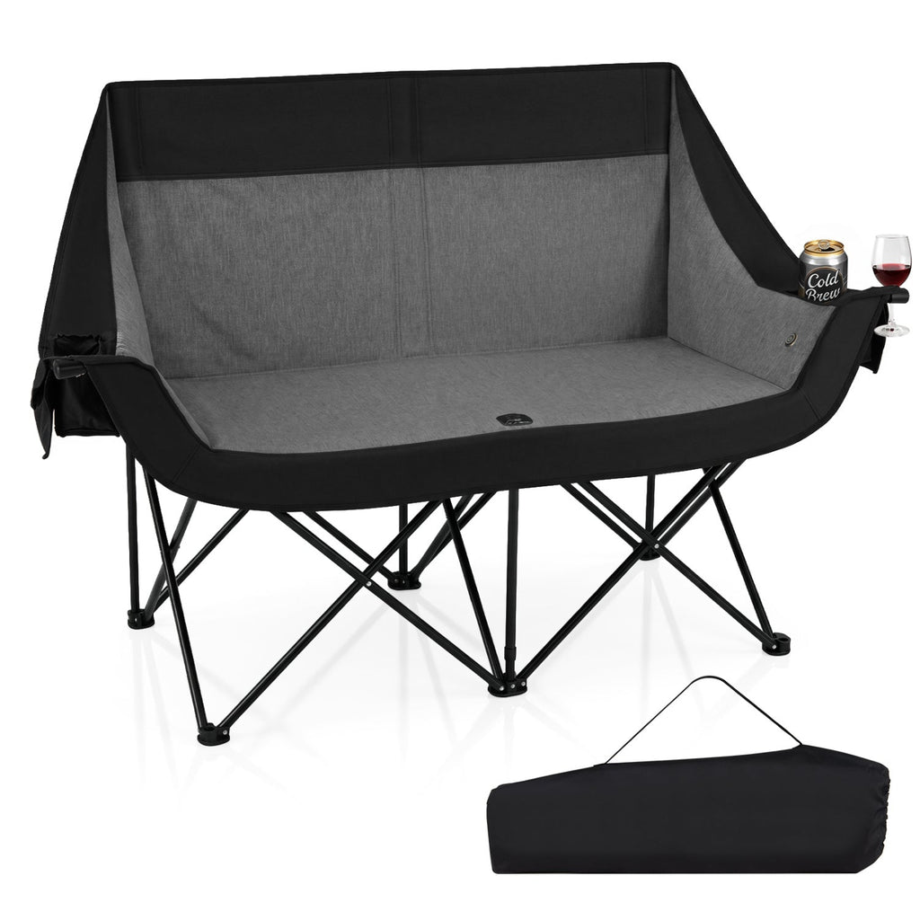 Heated Double Camping Chair with 4 Zones, 660 lb Limit