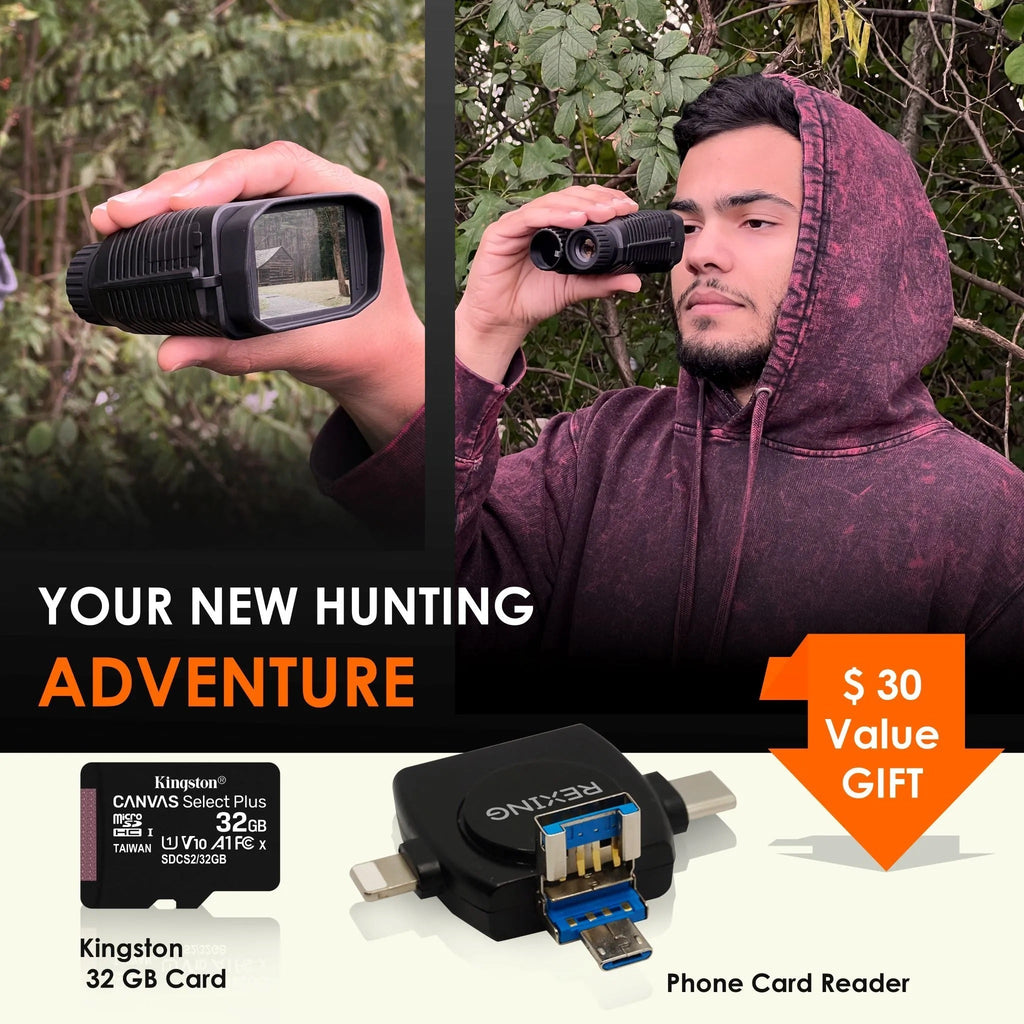 Night Vision Mini Digital Binoculars photo video infrared technology