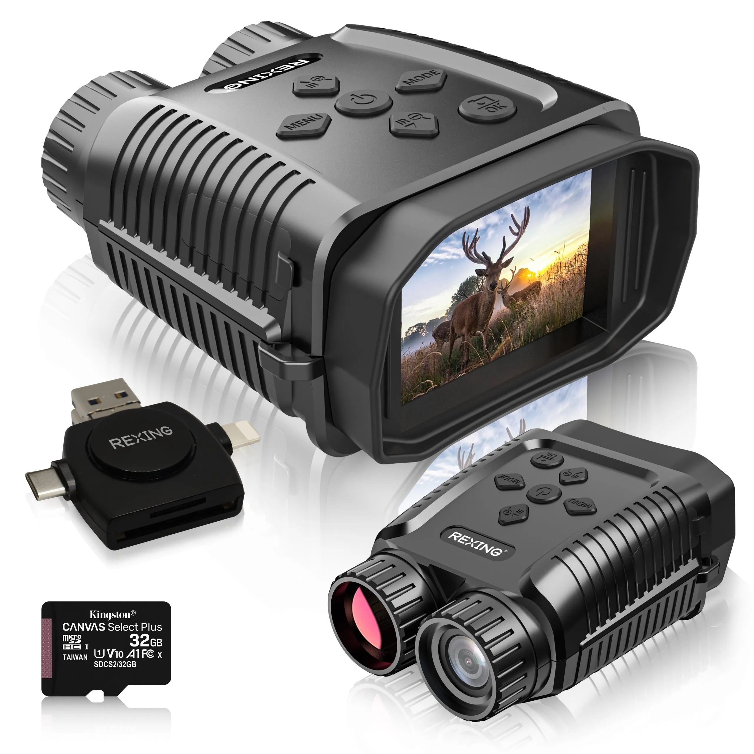 Night Vision Mini Digital Binoculars photo video infrared technology